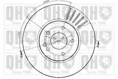 QUINTON HAZELL bdc4540 -  Тормозной диск